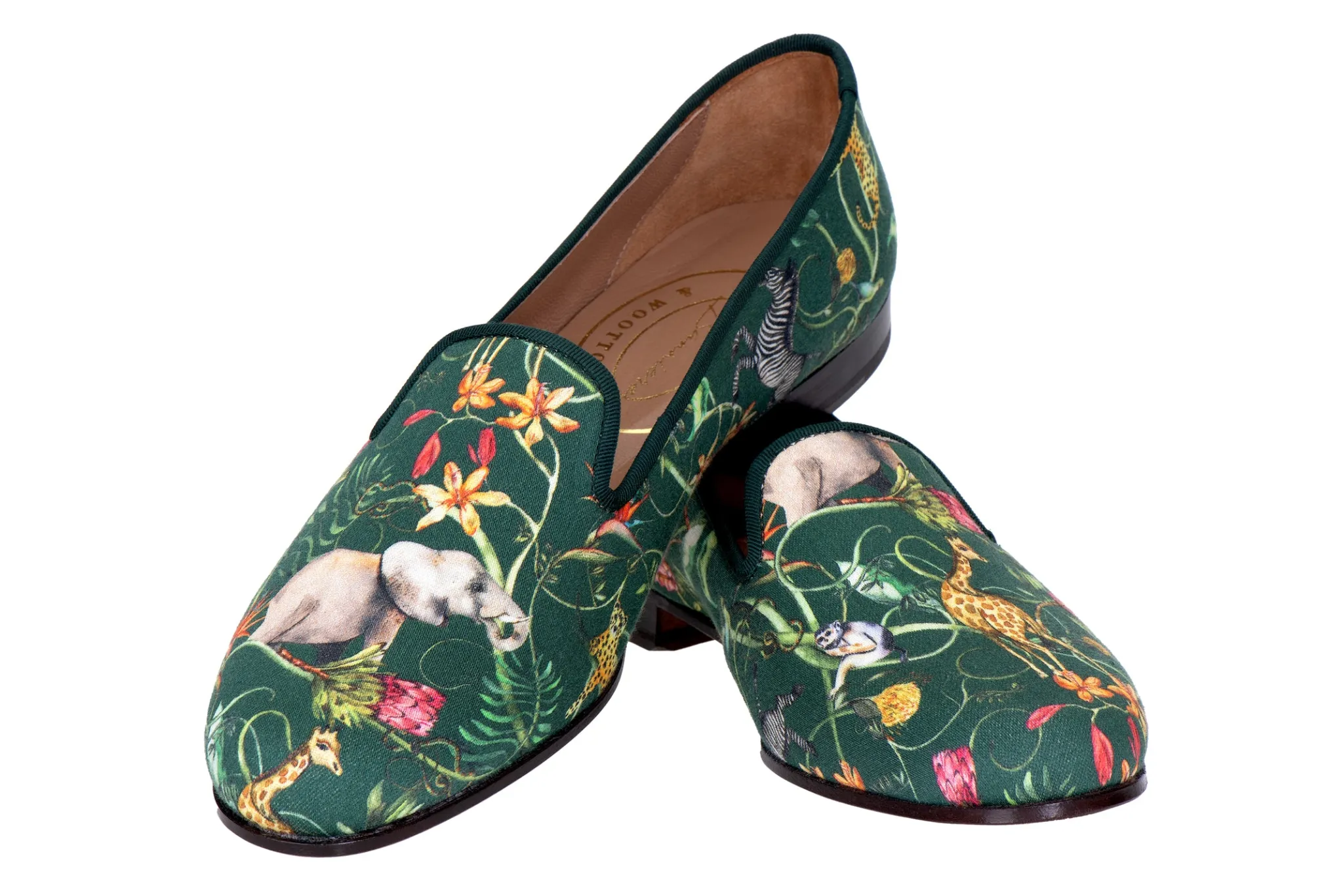 Africa Emerald Silk Slipper (Women)<Stubbs & Wootton New
