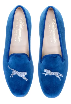 Cheetah Velvet Slipper (Men)<Stubbs & Wootton Sale