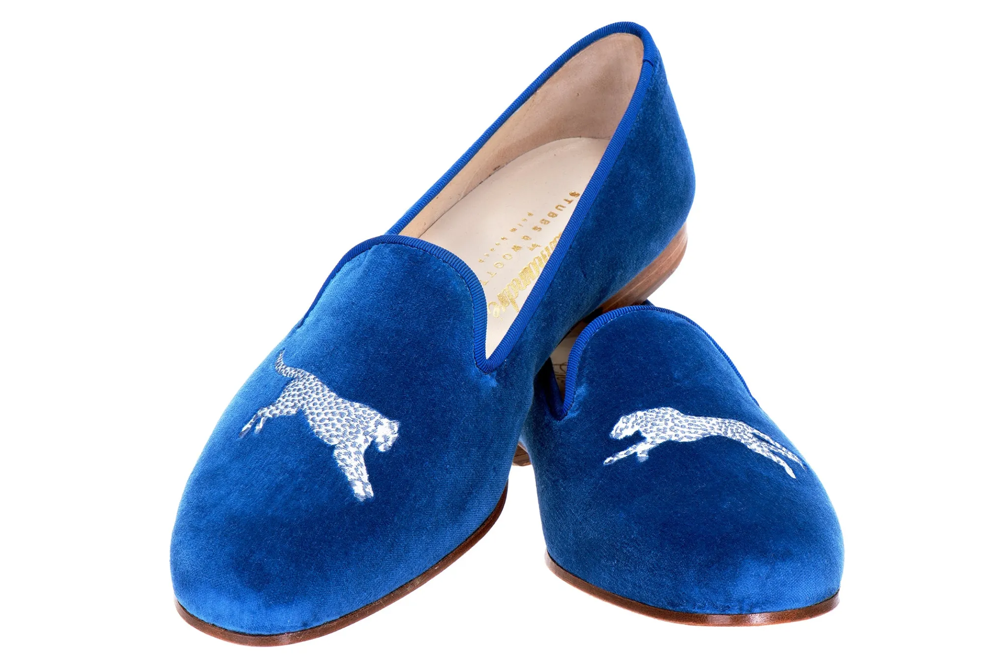 Cheetah Velvet Slipper (Men)<Stubbs & Wootton Sale
