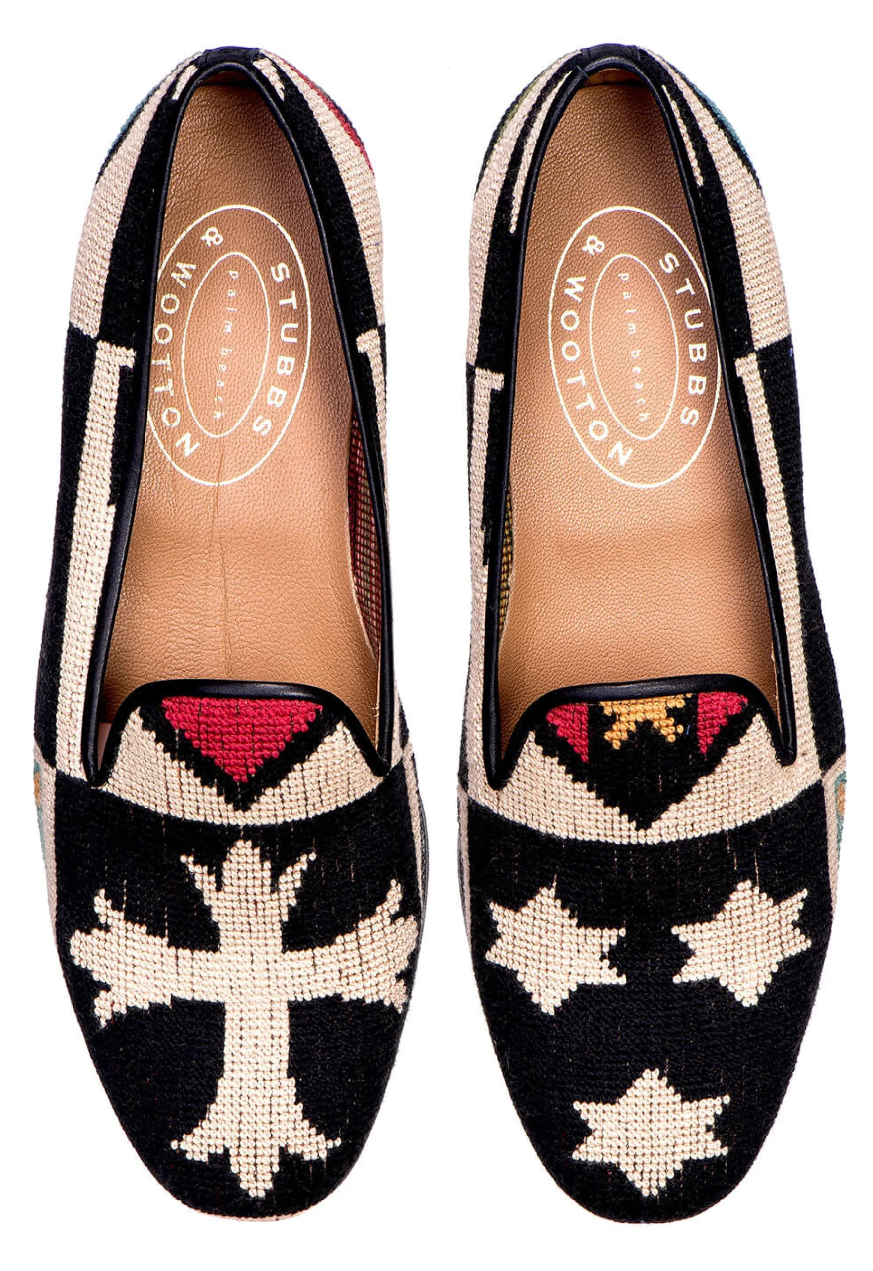 Crest Needlepoint Slipper (Narrow)<Stubbs & Wootton Hot