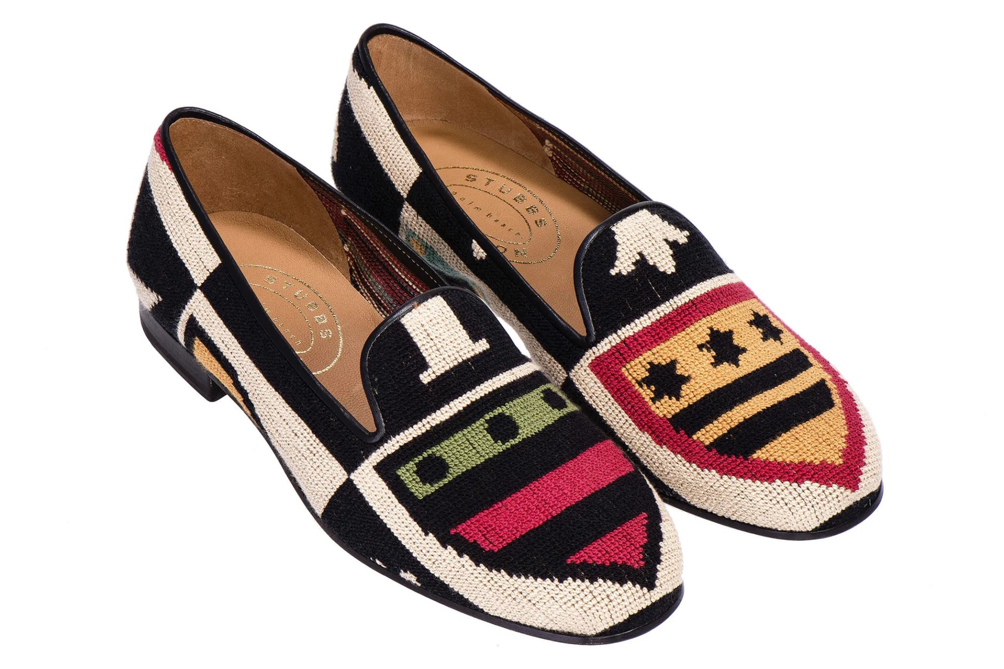 Crest Needlepoint Slipper (Men)<Stubbs & Wootton Sale