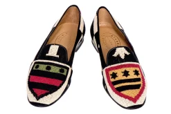 Crest Needlepoint Slipper (Men)<Stubbs & Wootton Sale