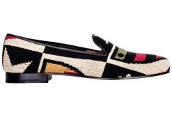 Crest Needlepoint Slipper (Men)<Stubbs & Wootton Sale