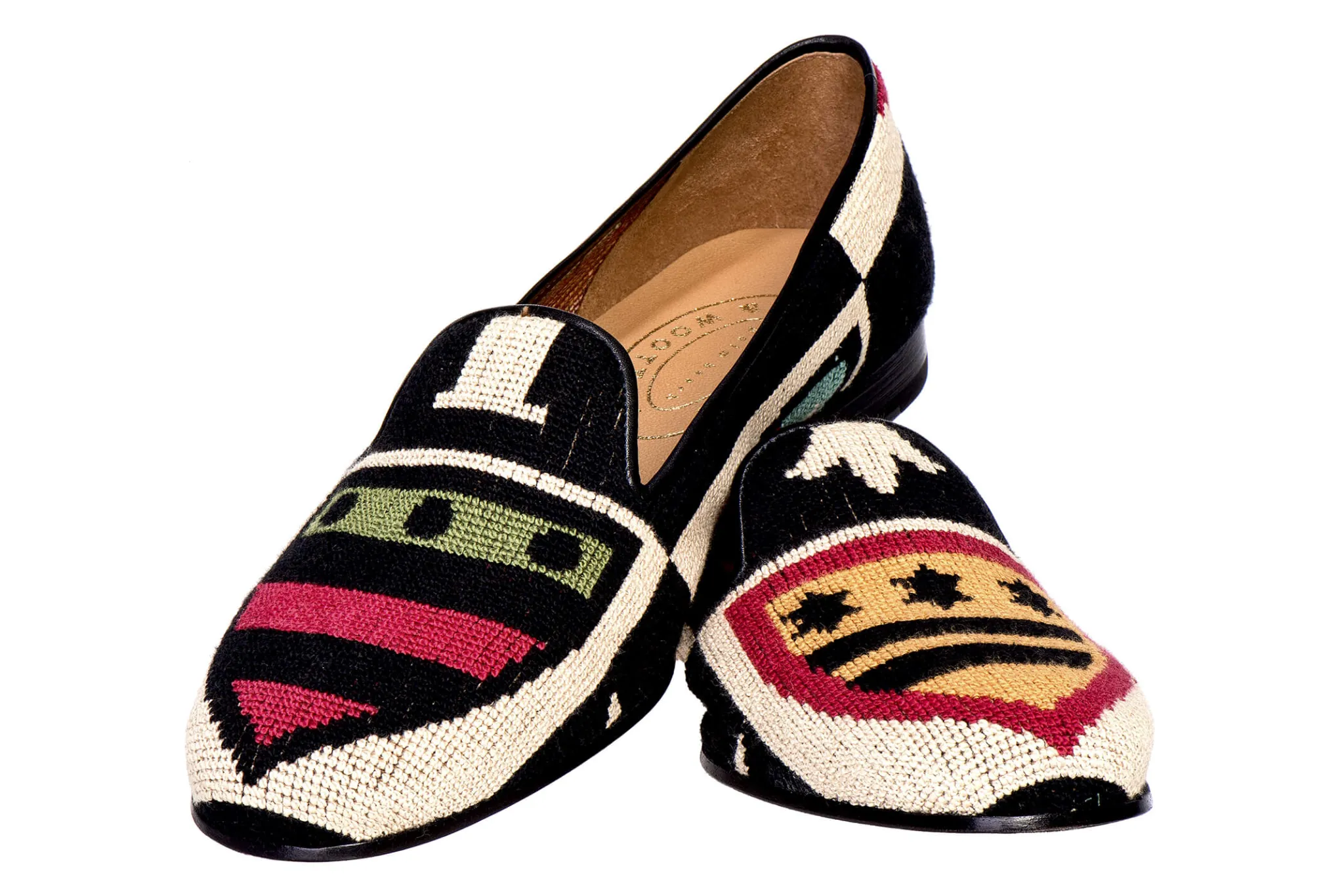 Crest Needlepoint Slipper (Women)<Stubbs & Wootton Sale
