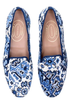 Heriz Needlepoint Slipper (Women)<Stubbs & Wootton New