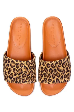 Jane Leopard Needlepoint Slip (Women)<Stubbs & Wootton Outlet