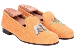 Jungle Ochre Linen Slipper (Women)<Stubbs & Wootton New