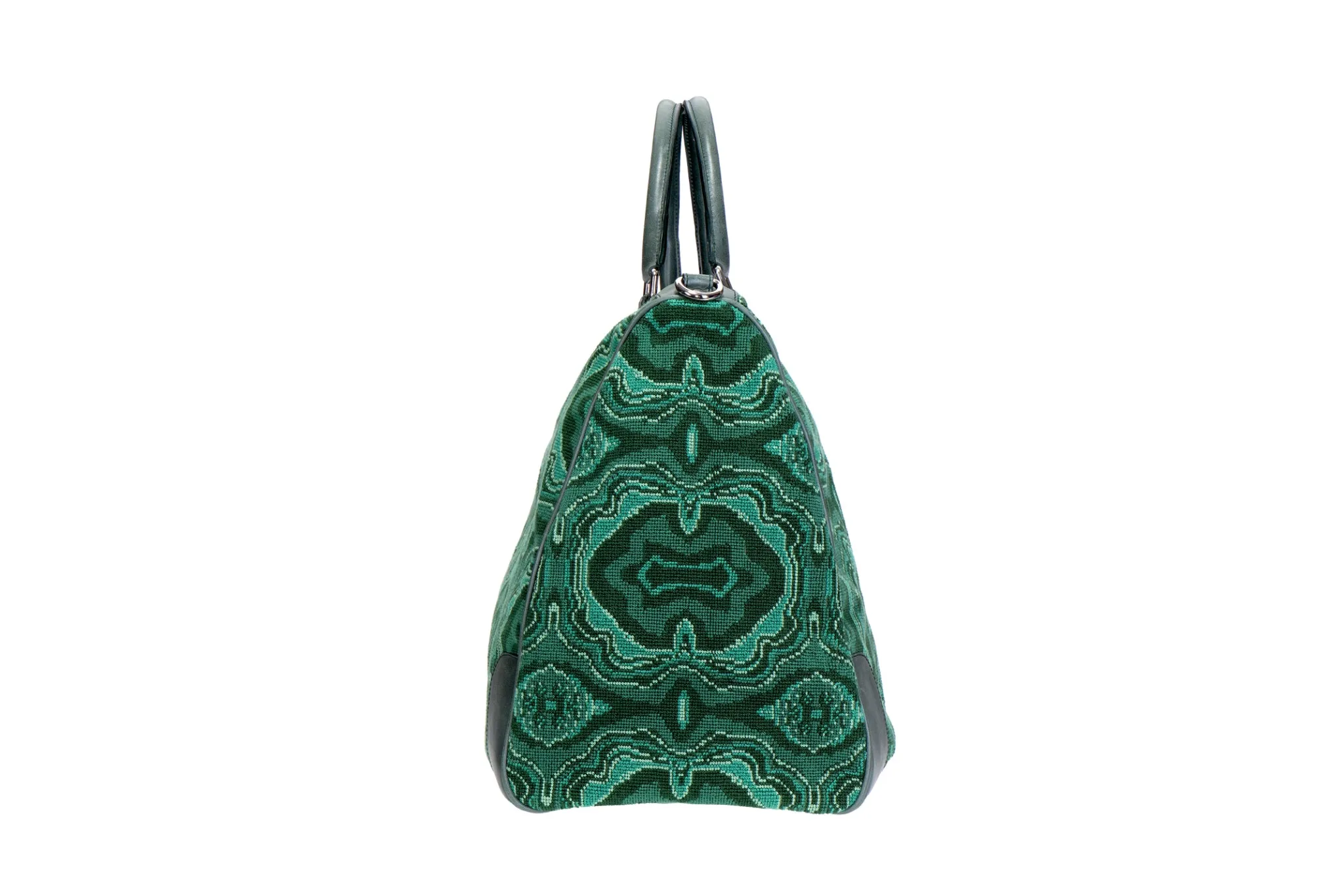 Malachite Needlepoint Weekender<Stubbs & Wootton Sale