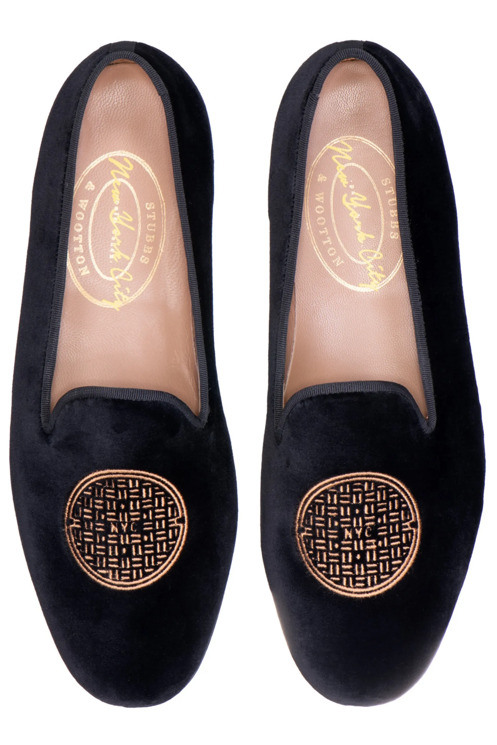 Metropolis Bronze Velvet Slipper (Men)<Stubbs & Wootton Sale