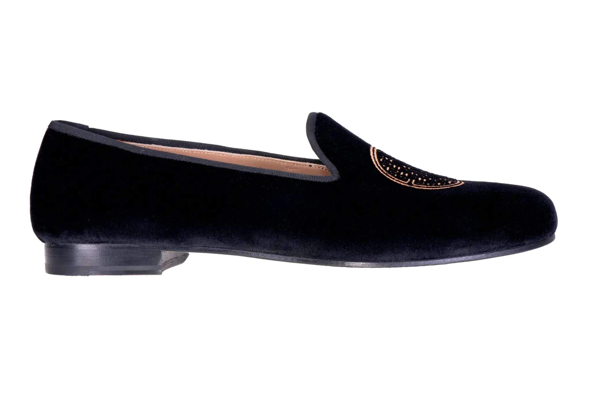 Metropolis Bronze Velvet Slipper (Women)<Stubbs & Wootton Online
