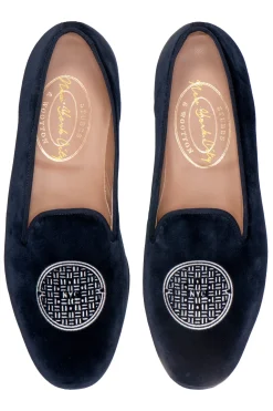Metropolis Nickel Velvet Slipper (Men)<Stubbs & Wootton Fashion