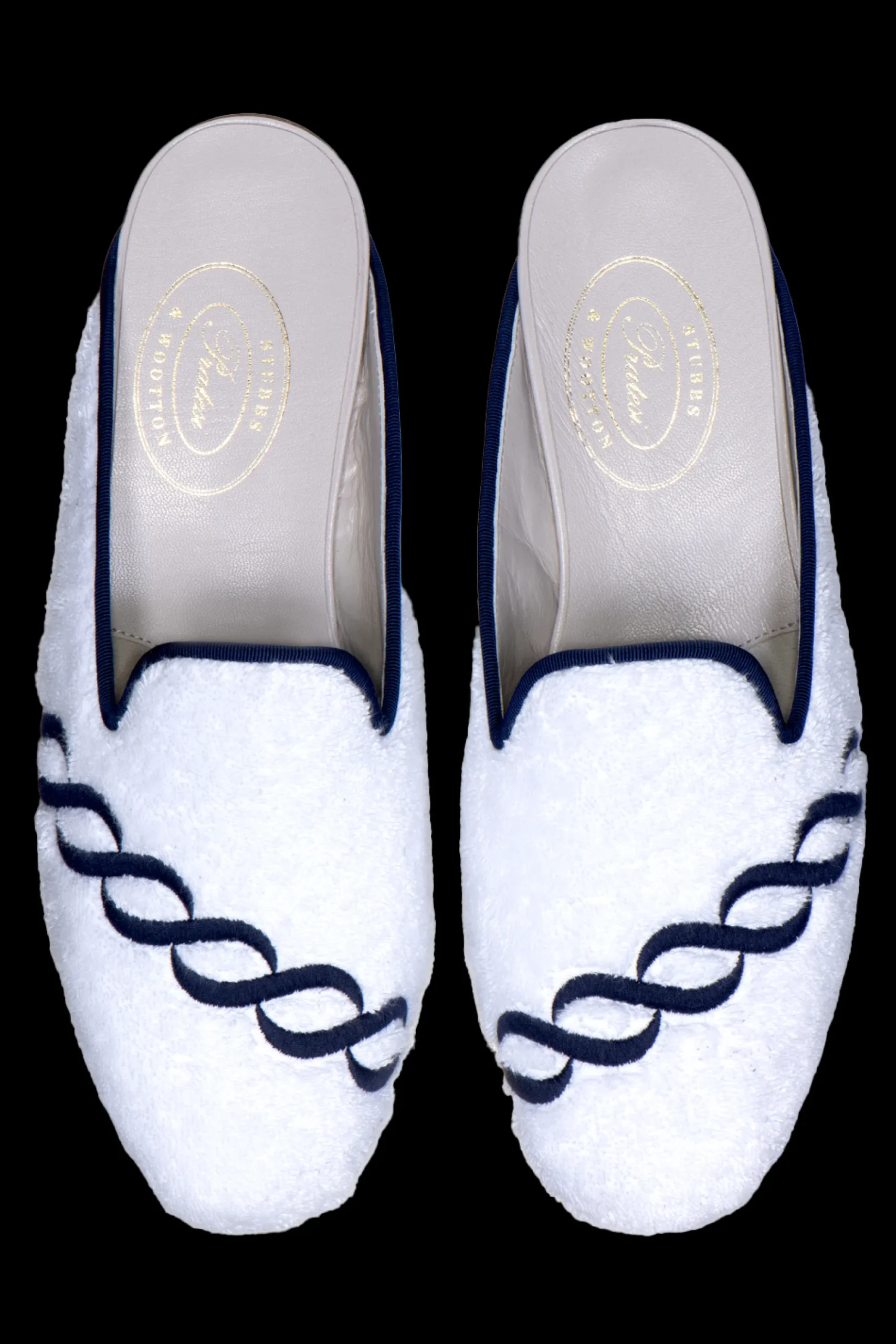 Treccia Navy Cloth Mule (Men)<Stubbs & Wootton Clearance