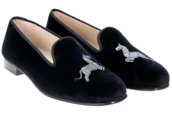 Zebra Velvet Slipper (Men)<Stubbs & Wootton Discount