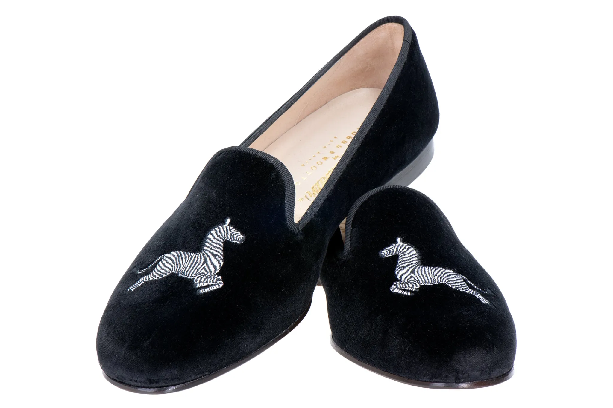 Zebra Velvet Slipper (Men)<Stubbs & Wootton Discount