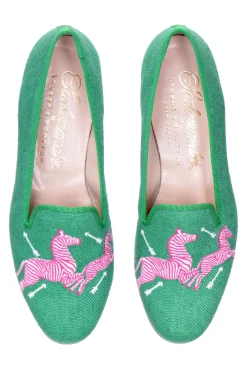 Zebras Kelly Linen Slipper (Men)<Stubbs & Wootton Sale