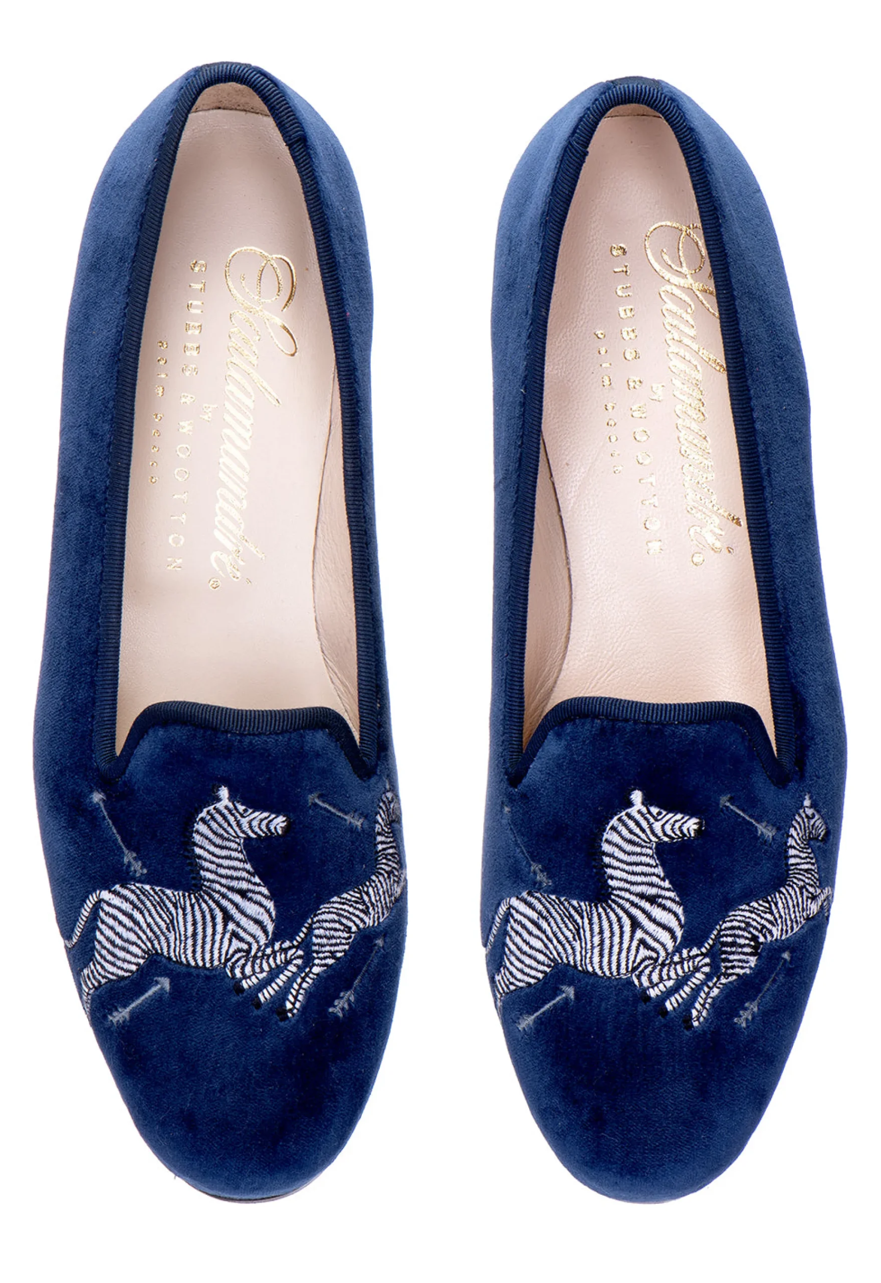 Zebras Velvet Slipper (Men)<Stubbs & Wootton Hot
