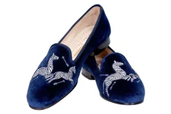Zebras Velvet Slipper (Men)<Stubbs & Wootton Hot
